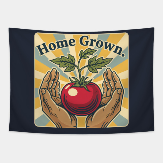 Homegrown Tomato Love Tapestry by enrynz