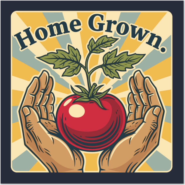 Homegrown Tomato Love Wall Art by enrynz
