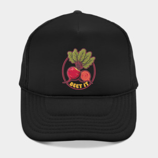 Beet It Funny Veggie Hat