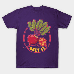 Beet It Funny Veggie T-Shirt