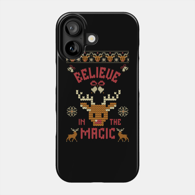 Believe in the Magic Christmas Tee Phone Case by TurnEffect