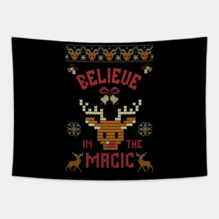 Believe in the Magic Christmas Tee Tapestry