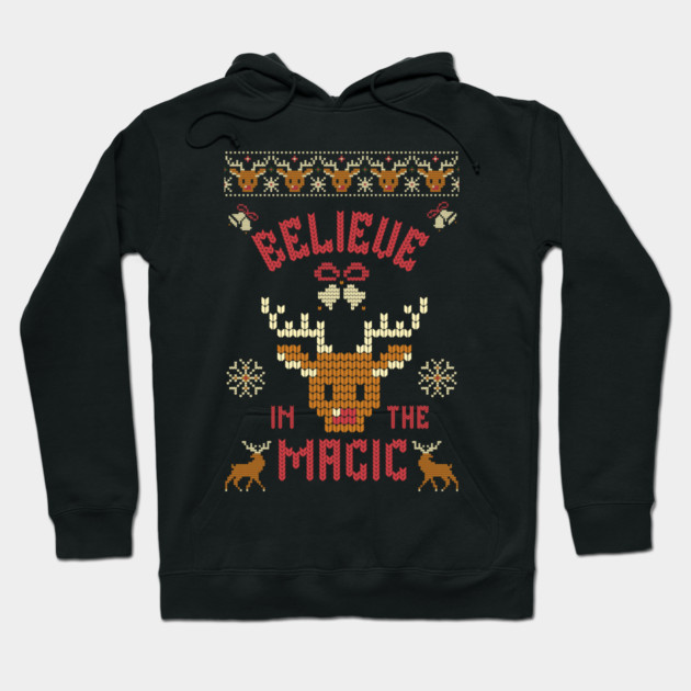 Believe in the Magic Christmas Tee Hoodie by TurnEffect