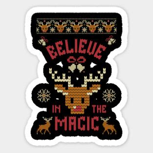 Believe in the Magic Christmas Tee Sticker