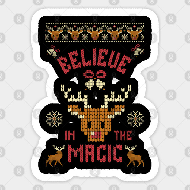 Believe in the Magic Christmas Tee Sticker by TurnEffect