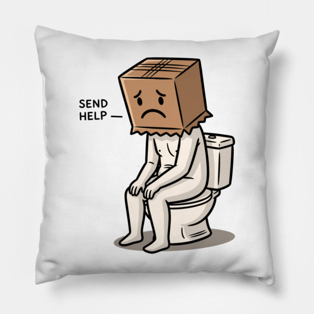 Boxed Up in Trouble Pillow by enrynz