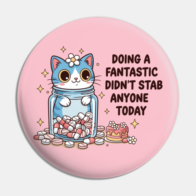 Purrfectly Harmless Cat Pin by enrynz