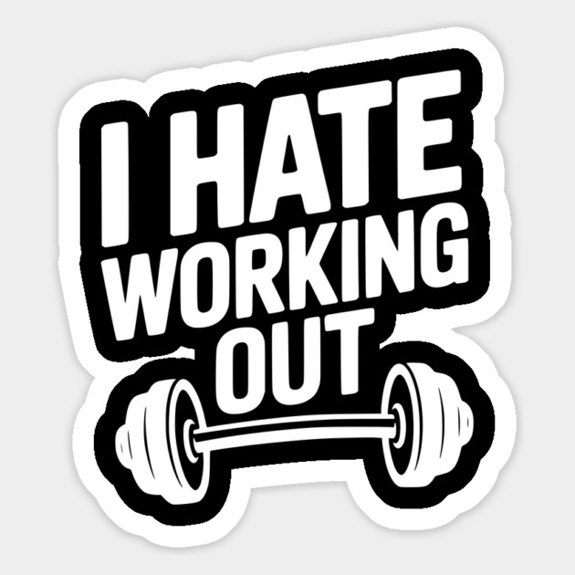 I Hate Working Out Magnet by Frank Ring