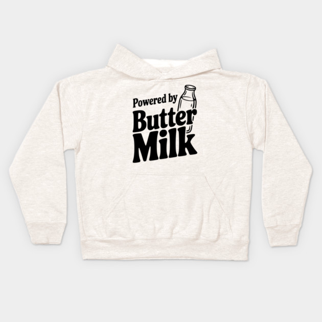 Powered by Buttermilk Kids Hoodie by Frank Ring