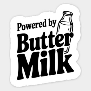Powered by Buttermilk Sticker