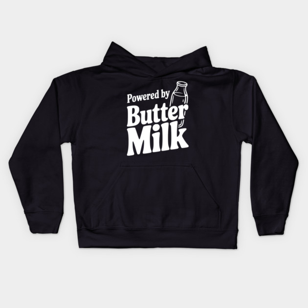 Powered by Buttermilk Kids Hoodie by Frank Ring