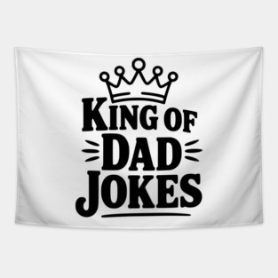 King of Dad Jokes Tapestry