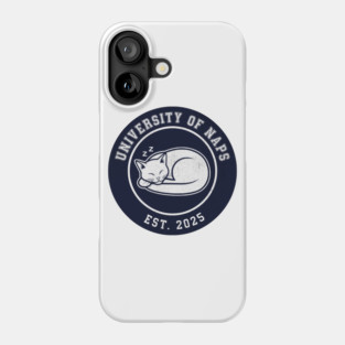 University of Naps Sleeping Cat Crest Phone Case