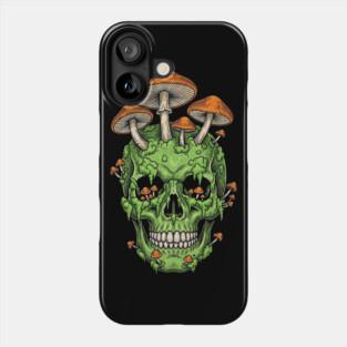 Fungi of the Fallen Mossy Skull Mushrooms Phone Case