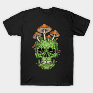 Fungi of the Fallen Mossy Skull Mushrooms T-Shirt