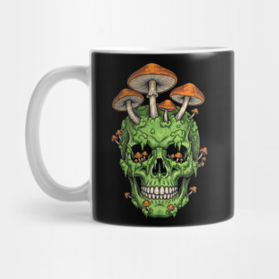 Fungi of the Fallen Mossy Skull Mushrooms Mug