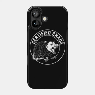 Certified Chaos Possum Emblem Phone Case