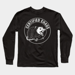 Certified Chaos Possum Emblem Long Sleeve T-Shirt