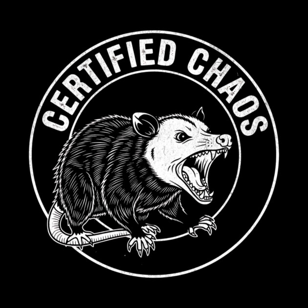 Certified Chaos Possum Emblem by Designed By Marty