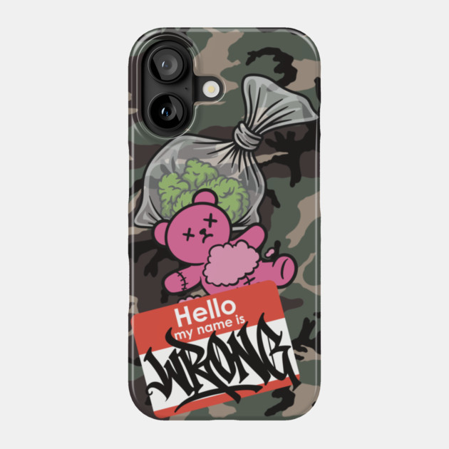 Teddy Camo Phone Case by Wrongteeshirt