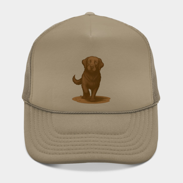 Chocolate Labrador Retriever Illustration – Cute Chocolate Lab Dog Art by DonWillisJrArt