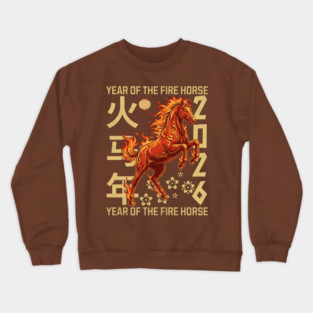 Year of the Fire Horse 2026 Crewneck Sweatshirt