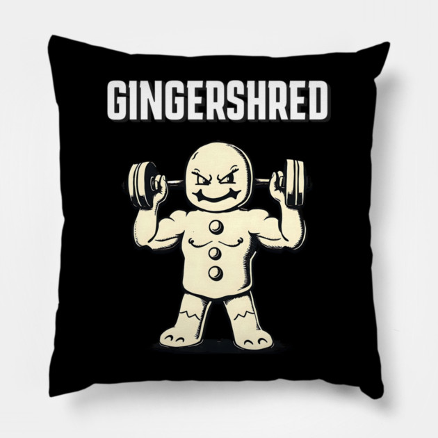 Gingershred Workout Pillow by Pixel Threads 