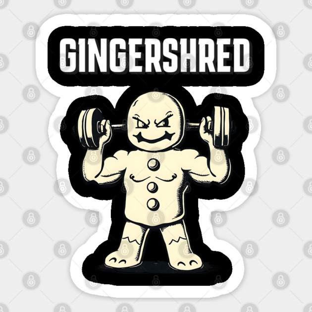 Gingershred Workout Sticker by Pixel Threads 