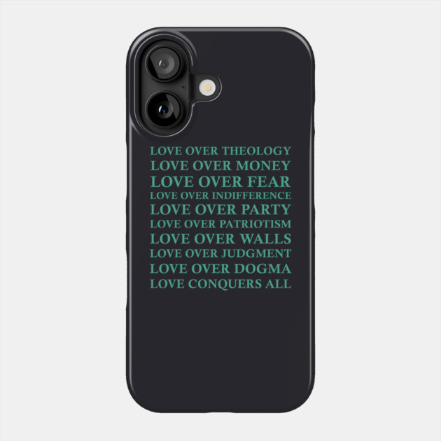 Love Over All Phone Case by Charles's Store 8