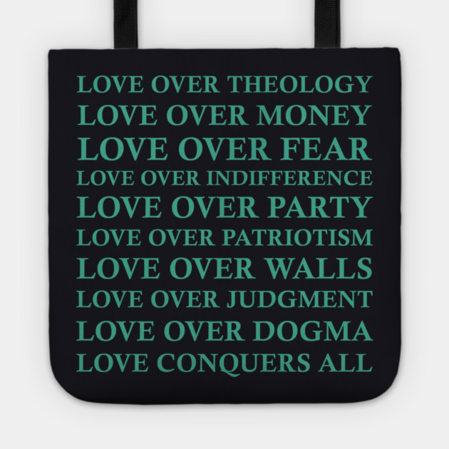 Love Over All Tote by Charles's Store 8