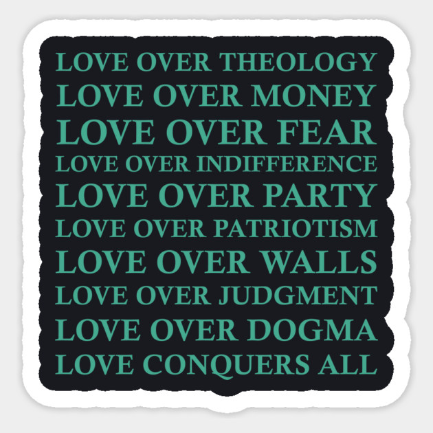 Love Over All Sticker by Charles's Store 8