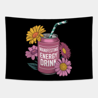 Manifesting Energy Drink Manifest Tapestry