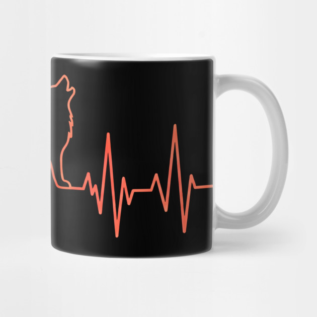 Wolf Heartbeat Animal Lover Gift by ArtistTee ⭐⭐⭐⭐⭐