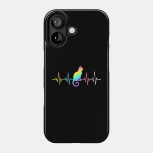 Cat Heartbeat, Pet Lover Gift Phone Case