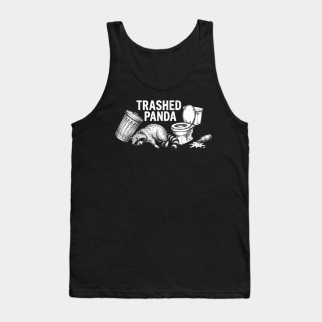 Trashed Panda Animal Lovers Gift Tank Top by ArtistTee ⭐⭐⭐⭐⭐