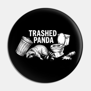 Trashed Panda Animal Lovers Gift Pin