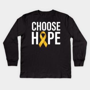 Choose Hope Awareness Kids Long Sleeve T-Shirt