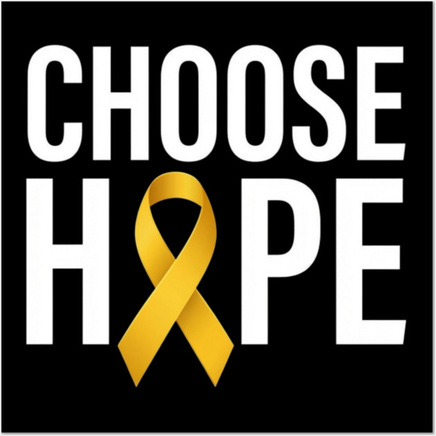 Choose Hope Awareness Wall Art by ArtistTee ⭐⭐⭐⭐⭐