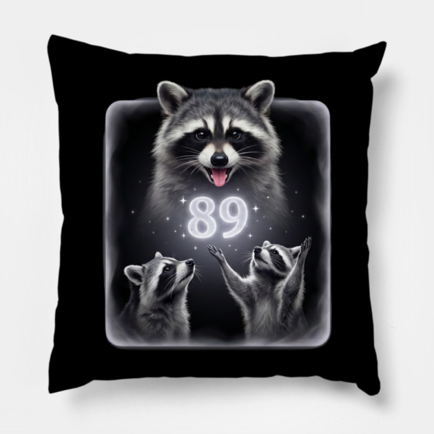 89 Birthday Raccoon Lover Gift Pillow by ArtistTee ⭐⭐⭐⭐⭐