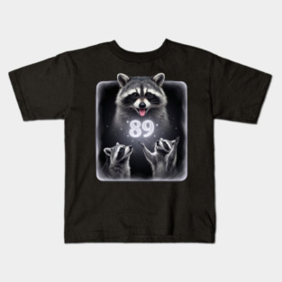 89 Birthday Raccoon Lover Gift Kids T-Shirt