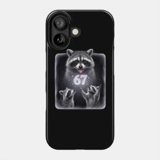 67 Raccoon Birthday Gift for Animal Lovers Phone Case