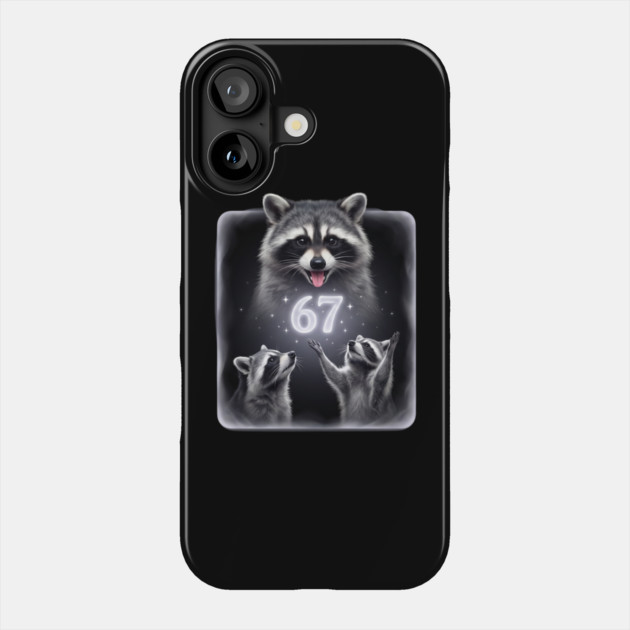 67 Raccoon Birthday Gift for Animal Lovers Phone Case by ArtistTee ⭐⭐⭐⭐⭐