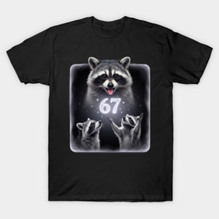 67 Raccoon Birthday Gift for Animal Lovers T-Shirt