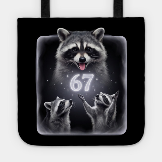 67 Raccoon Birthday Gift for Animal Lovers Tote by ArtistTee ⭐⭐⭐⭐⭐