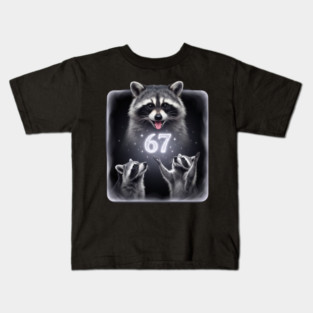 67 Raccoon Birthday Gift for Animal Lovers Kids T-Shirt
