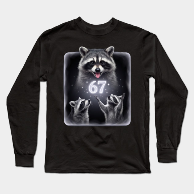 67 Raccoon Birthday Gift for Animal Lovers Long Sleeve T-Shirt by ArtistTee ⭐⭐⭐⭐⭐