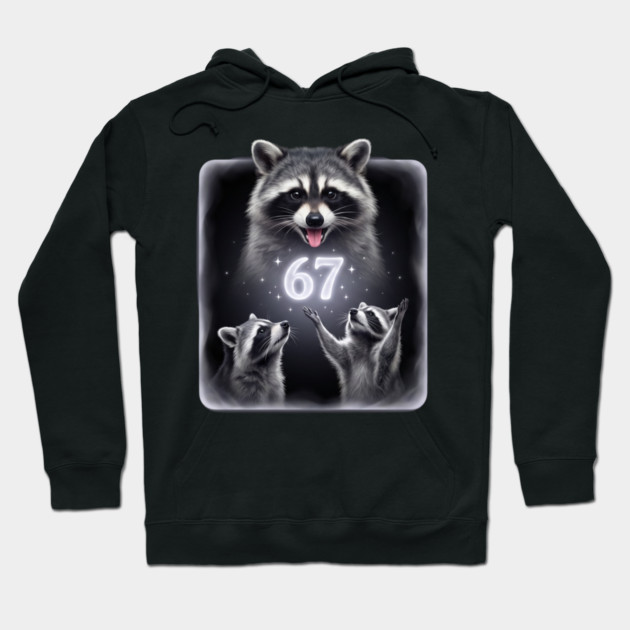 67 Raccoon Birthday Gift for Animal Lovers Hoodie by ArtistTee ⭐⭐⭐⭐⭐
