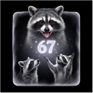 67 Raccoon Birthday Gift for Animal Lovers Posters and Art