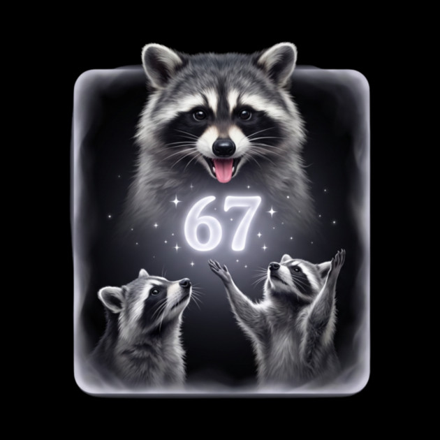 67 Raccoon Birthday Gift for Animal Lovers by ArtistTee ⭐⭐⭐⭐⭐