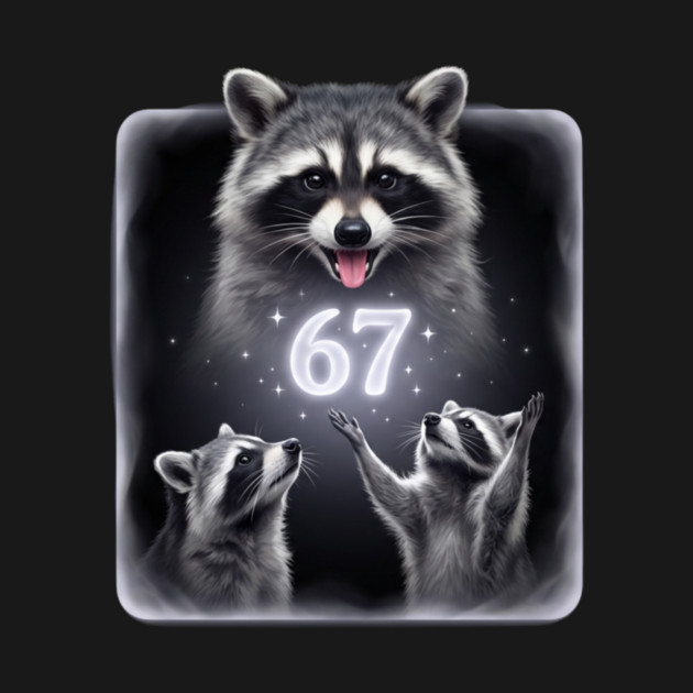 67 Raccoon Birthday Gift for Animal Lovers by ArtistTee ⭐⭐⭐⭐⭐